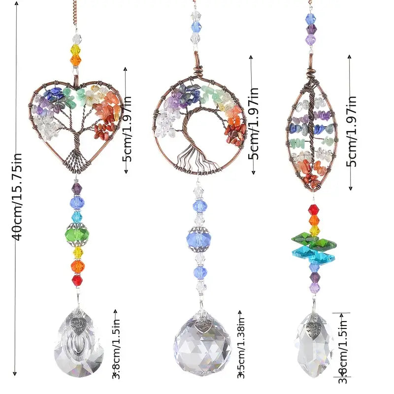 Measurements of the three different tree of life variations