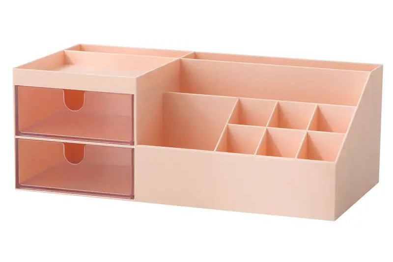 Salmon Pink Beauty Regimen Organizer